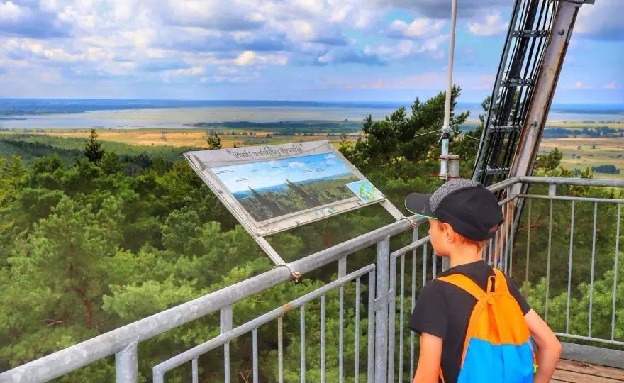 Rowokół koło Smołdzina - trasa, wieża i panorama